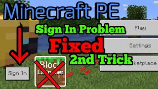 Minecraft sign in problem fix  No Blocklauncher  How to fix Minecraft sign in problem in android [upl. by Boorman]