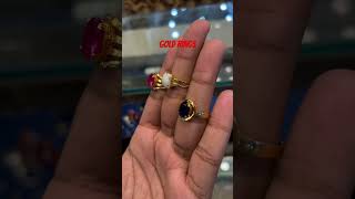 21k Gold Rings in Neelum Ruby and Opal stones 😍gold jewellery 21k ring viralvideo trending [upl. by Mufi856]