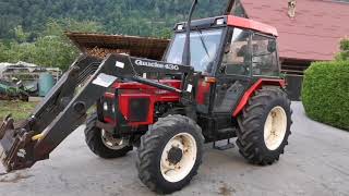 Zetor 5340 with Quicke loader [upl. by Arehc]