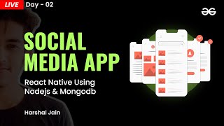 Build a Social Media App in React Native using Nodejs amp MongoDB  Day  2   React Native Projects [upl. by Royal475]