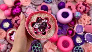 Very satisfying ASMR Video  Crushing soap boxes with glitter and starch  Clay cracking [upl. by Yorgos]