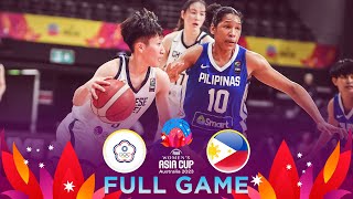 Chinese Taipei v Philippines  Full Basketball Game  FIBA Womens Asia Cup 2023  Division A [upl. by Eiblehs]