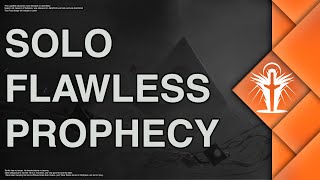 Destiny 2  Solo Flawless Prophecy on Warlock  Season of Defiance [upl. by Osmen]