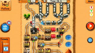 Train Station Maze  Rail Maze 2  Train Puzzle Game  Android Gameplay 310 [upl. by Braden]