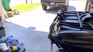 2022 Yamaha Grizzly 700 ESP XTR HMF Exhaust Install [upl. by Carey]