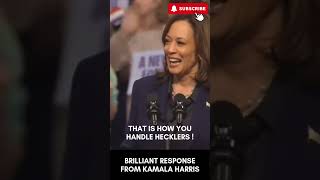 KAMALA HARRIS That is how you handle hecklers kamalaharris hecklers rally [upl. by Cordell]