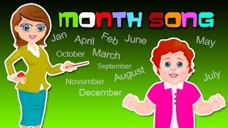 Months of the year song for childrens  Nursery Rhymes amp Kids Songs  Best songs for kids [upl. by Redman687]