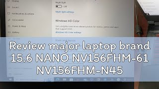 Review major laptop brand 156 NANO NV156FHM61 NV156FHMN45 NanoEdge microedge SLIM 30PIN FULL HD [upl. by Sanborne]