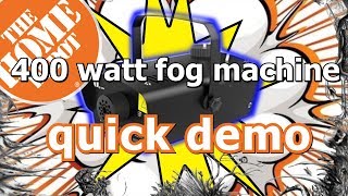 Home Depot 400 watt fog machine quick demo [upl. by Lewej]