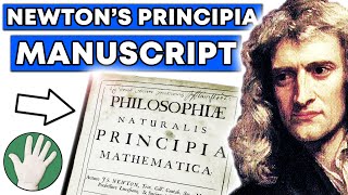 Newtons Principia Manuscript  Objectivity 100 [upl. by Nabatse]