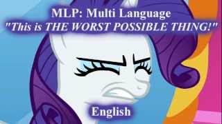 MLP FiM  THE WORST POSSIBLE THING  Multi Language [upl. by Sosthena]