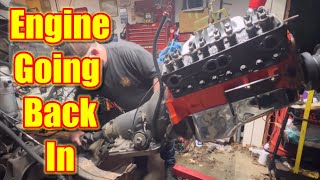 S10 327 swap ENGINE INSTALL [upl. by Neelhtakyram]