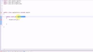 Learning Java Part 11 Introduction to AppletsGraphics [upl. by Micheil]