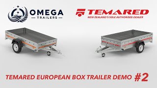 Temared Box Trailer Demo 2  Omega Trailers [upl. by Niwroc]