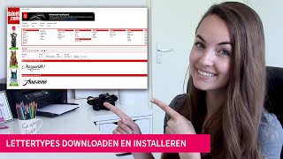 How to lettertypes downloaden en installeren [upl. by Ettenuj12]