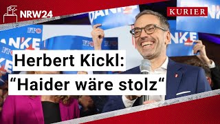 Herbert Kickls Siegesrede quotJörg Haider wäre stolz auf unsquot [upl. by Emmalynne]