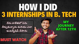 Engineering 3 Internships Earnings and Learning My Journey  Must Watch [upl. by Telrahc529]