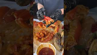 Crawfish boil mukbang [upl. by Nnyluqcaj]