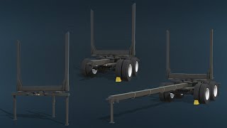 FS22  Pole Log Trailer [upl. by Odnanref]