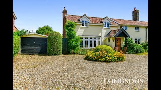 HOUSE TOUR UK Character Cottage For Sale £300000 Caston Norfolk with Longsons Estate Agents [upl. by Ron968]