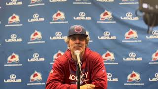 Avalanche coach Jared Bednar on Ross Colton and Miles Wood [upl. by Ancell]