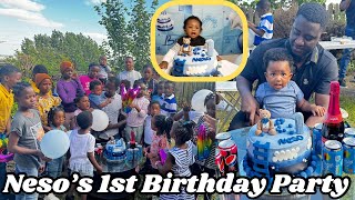 Neso’s First Birthday Party 🎉🎈 Outdoor Birthday Party 🥳 [upl. by Eppes]