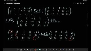 Gaussian Elimination  Examples [upl. by Tsirhc]