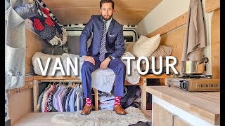 Young Professional Tries Vanlife  Custom Van Build amp Tour [upl. by Mckee]