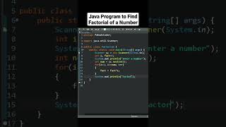 Factorial Program in Java  Pahadi Coder [upl. by Getraer]