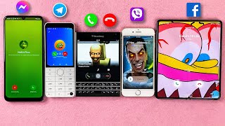 Facebook  Telegram  Viber  Incoming Call BlackBerry amp iPhone 6s amp Xiaomi Qin amp Nokia amp Z Fold 4 [upl. by Lockhart]