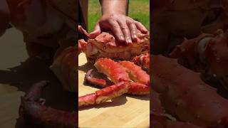 I Cook Giant King Crab with Signature Sauce A Gourmet Dish by the Sea 😋👌outdoorcooking foodie [upl. by Anecuza]