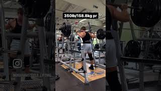 Going off program part 2 1000lb club  350lb1588kg squat [upl. by Risay75]