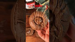 2Ingredient Nutella Cookies😍 easyrecipe chocolate shorts [upl. by Pastelki]