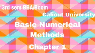 3rd sem BcomBBA Calicut Uty BNM Chapter 1 rscommerceacademy2021gmailcom [upl. by Hay]