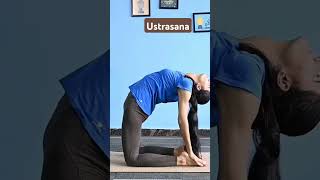 Ustrasana  Yoga Abhyas Academy shorts backbendyoga camelpose yoga asana [upl. by Airdnaxela]