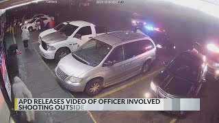 APD releases details of police shooting that left officer suspect injured [upl. by Anirtac]