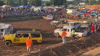 Lawrence County Fair Demolition Derby 71023 Live [upl. by Onibas]