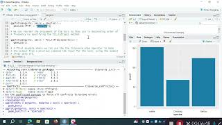 R Basics 16 Bar charts using ggplot [upl. by Spitzer566]