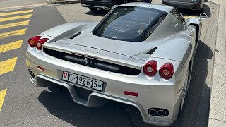 MOINS DE 10 EXEMPLAIRES DE CETTE ENZO  Carspotting in Geneva [upl. by Ardnohs]