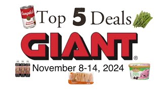 Top 5 Deals at Giant November 814 2024 [upl. by Eissak841]