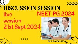 NEET PG 2024  Live Discussion Choice Filling amp How To Get A Best Seat II Counselling Tips neetpg [upl. by Olva284]