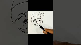 Santa Claus Drawing For Kids ❤️ shorts santaclaus christmas [upl. by Nuajed]