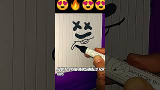 How to draw marshmallow 🤩drawing art viralshort pop [upl. by Annel]