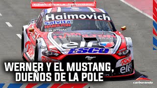 Turismo Carretera  ¡Histórico Werner y el Mustang dueños de la primera pole del 2024 [upl. by Hanshaw]