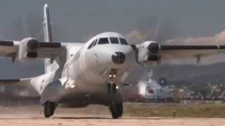 C295W landing at Quintero base Chile [upl. by Naivatco324]