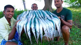 KING of GARFISH Recipe  Grandpa Cooking Garfish Recipe  Seafood Recipes  Fish Curry Village Food [upl. by Jeane]