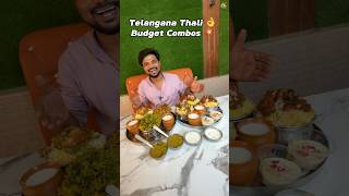 Telangana Thali 💥👌 Buget Combos 😋 Ft5Monkeysfood [upl. by Isyed]