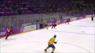 Chris Kunitz goal  Final game Canada vs Sweden Sochi 2014 [upl. by Eniluqcaj]