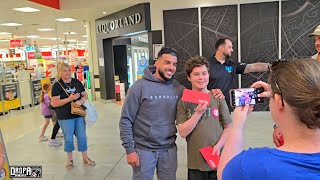 ADRIAN PORTELLI IN ADELAIDE HANDING OUT COLES GIFT CARDS [upl. by Ibrad569]