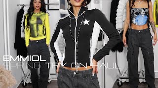 SPRING TRY ON HAUL  Y2K 90s VIBES ft EMMIOL  CLOTHING  ACCESSORIES  ARIANAAVA [upl. by Hughett]